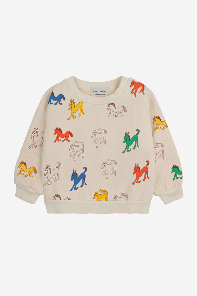 Wonder Horse Sweatshirt (Baby) by Bobo Choses