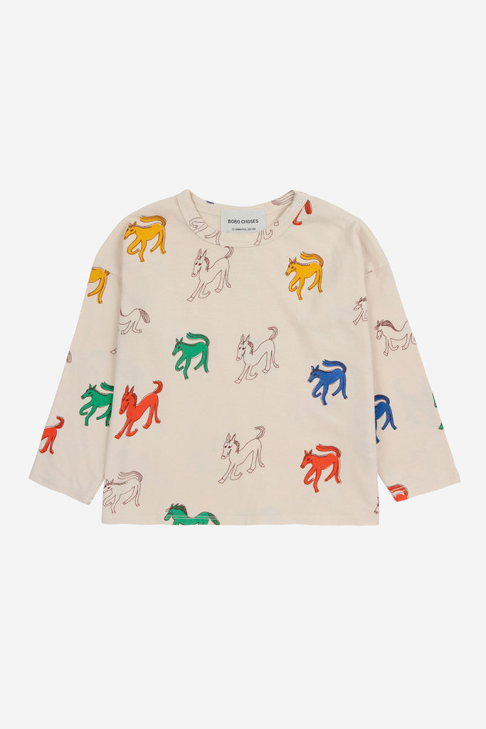 Wonder Horse Long Sleeve Tee (Baby) by Bobo Choses