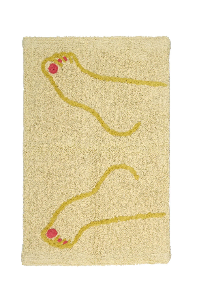 Footsie Bathmat (Yellow) by Cold Picnic