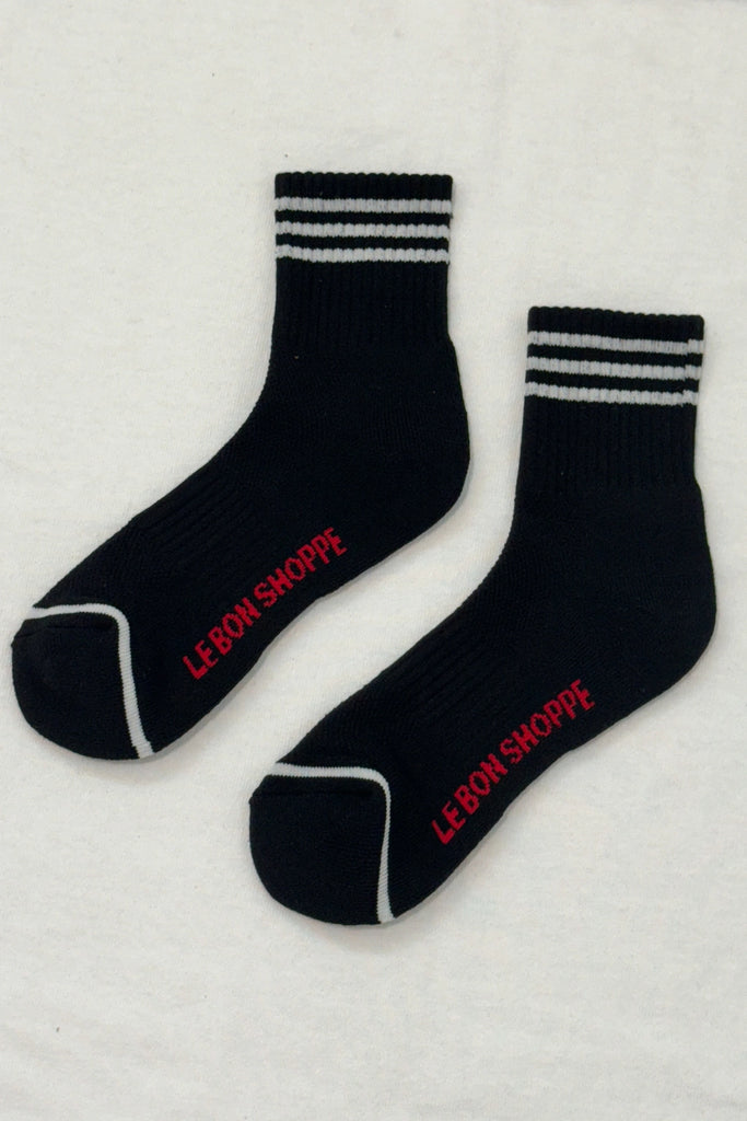 Girlfriend Socks (Black) by Le Bon Shoppe