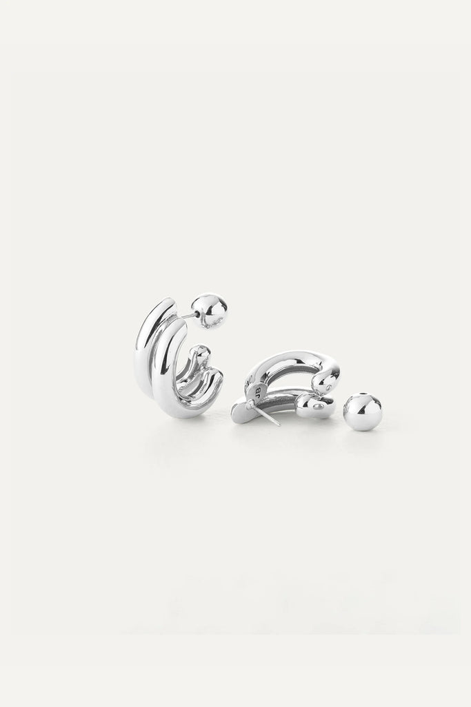 Florence Earrings (Silver) by Jenny Bird