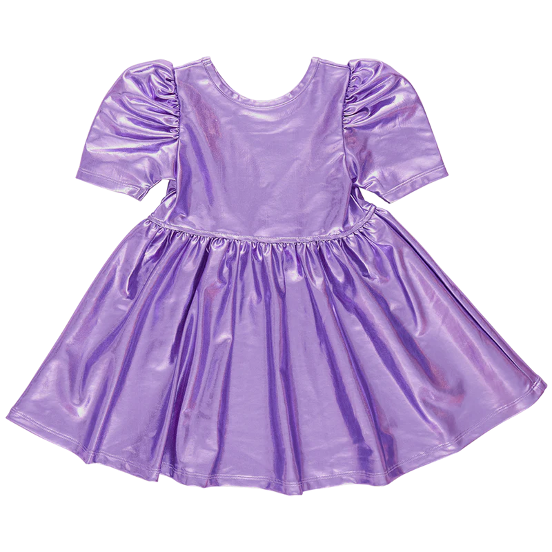 Lame Laurie Dress (Purple Sparkle) by Pink Chicken