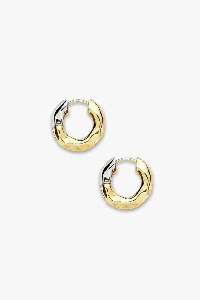 Wavy Chunky Hoops (3/4 Gold) by Machete