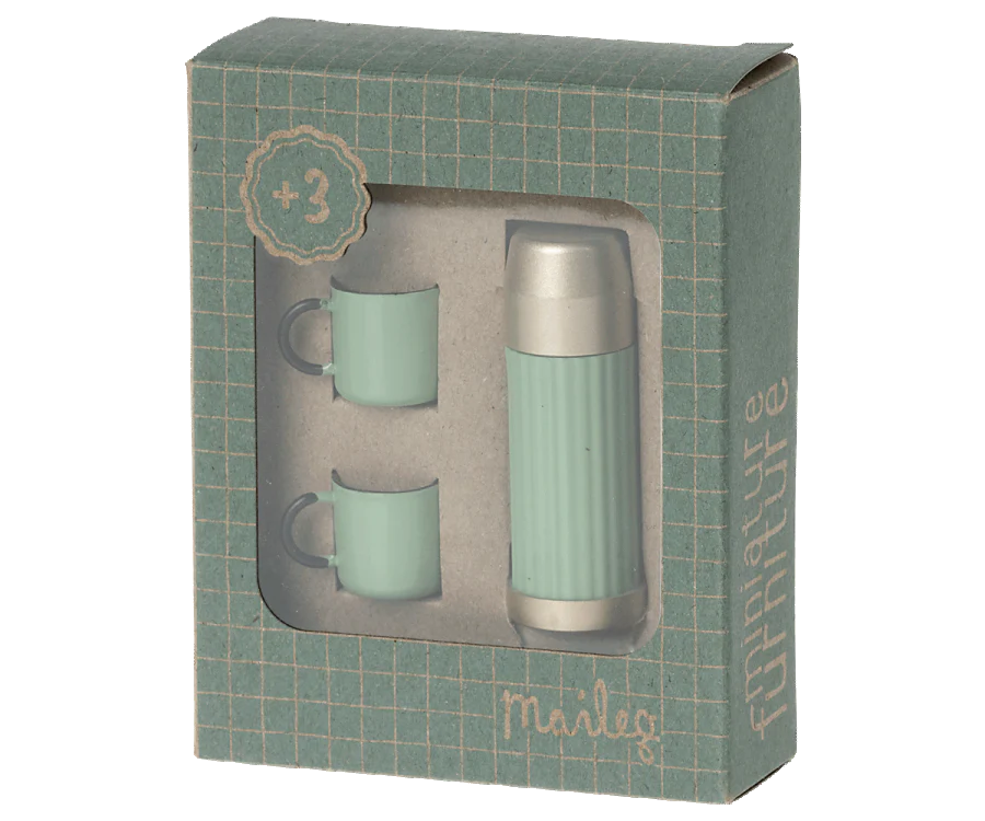 Thermos & Cups (Mint) by Maileg