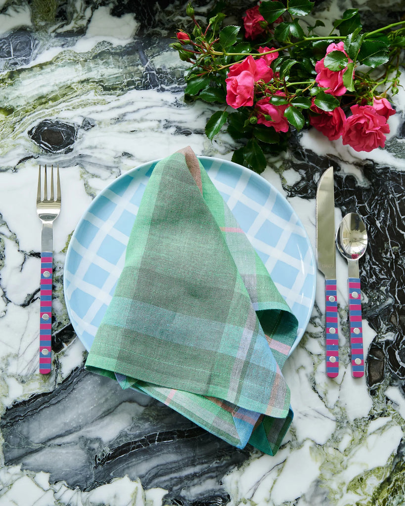 4-Piece Linen Napkin Set (Jewel of the Nile) by Kip & Co