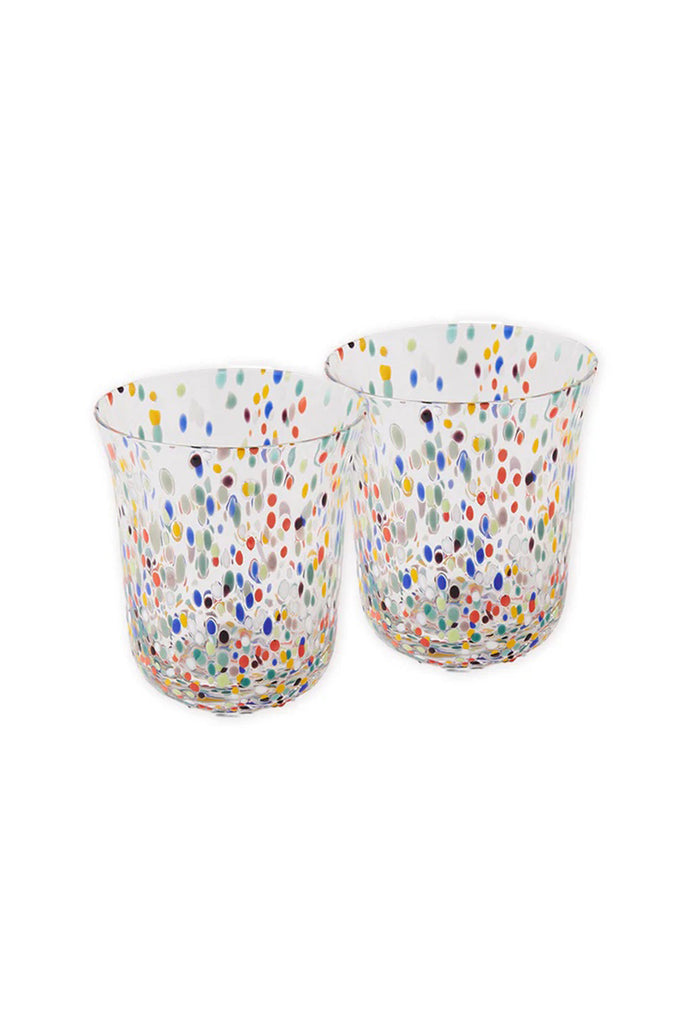 Tumbler Glass Set (Party Speckle) by Kip & Co