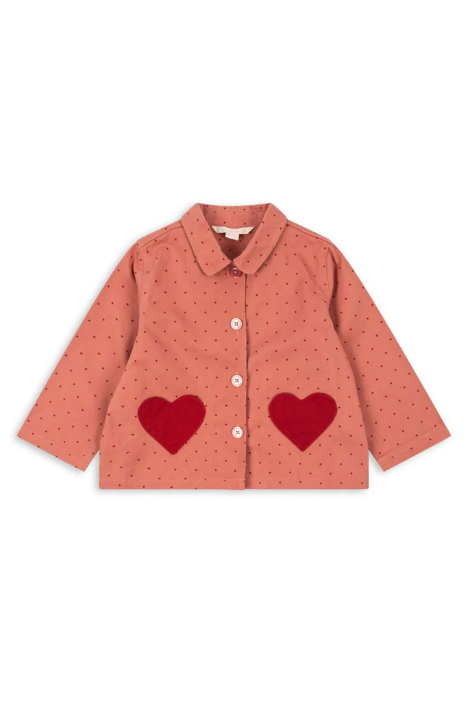 Nola Shirt Jacket (Mahogany Dot) by Konges Slojd