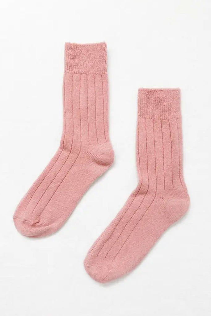 Classic Cashmere Socks (Rose Petal) by Le Bon Shoppe