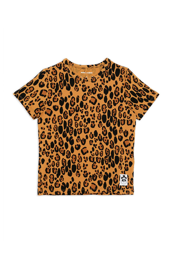 Basic Leopard Tee by Mini Rodini