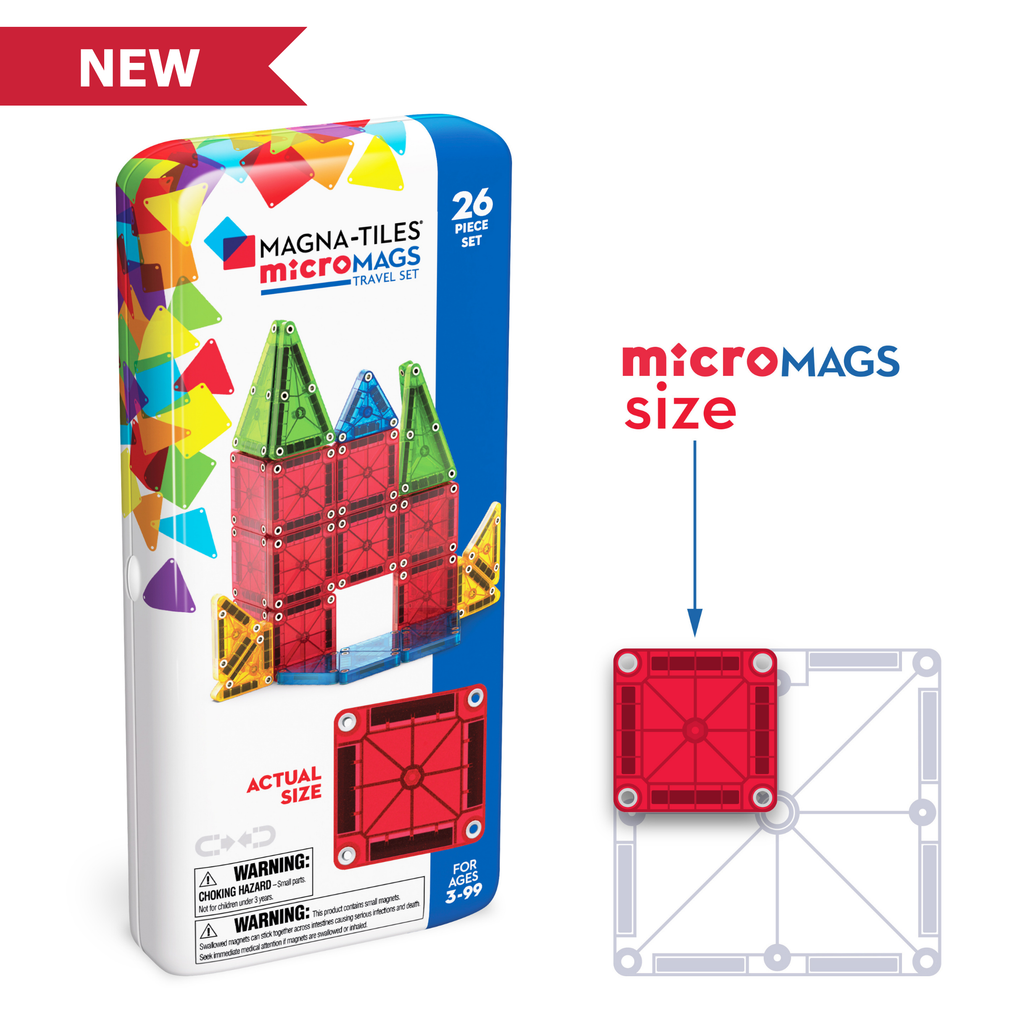 microMAGS Travel Set by Magna-Tiles