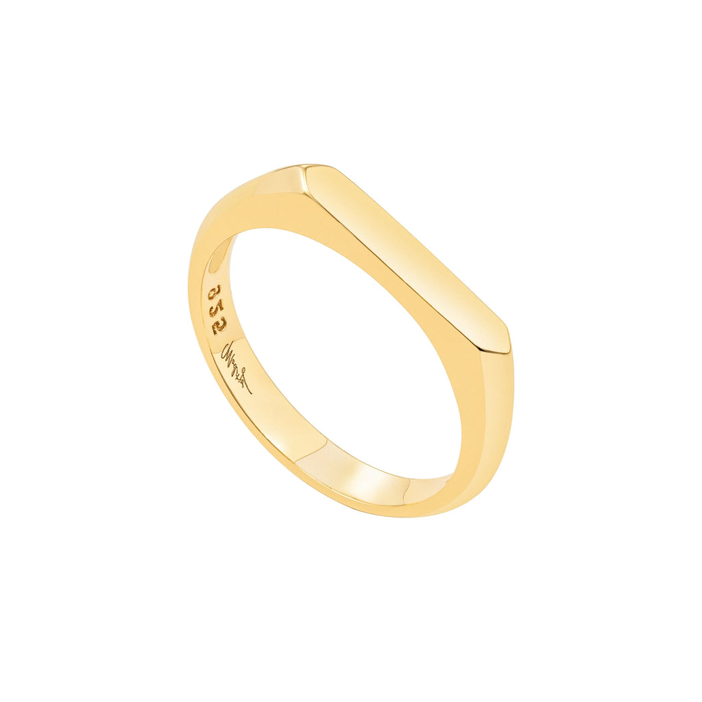 Michelle Slim Signet Ring by Mod + Jo