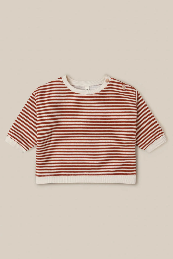 Stripes Sweatshirt (Paprika) by Organic Zoo