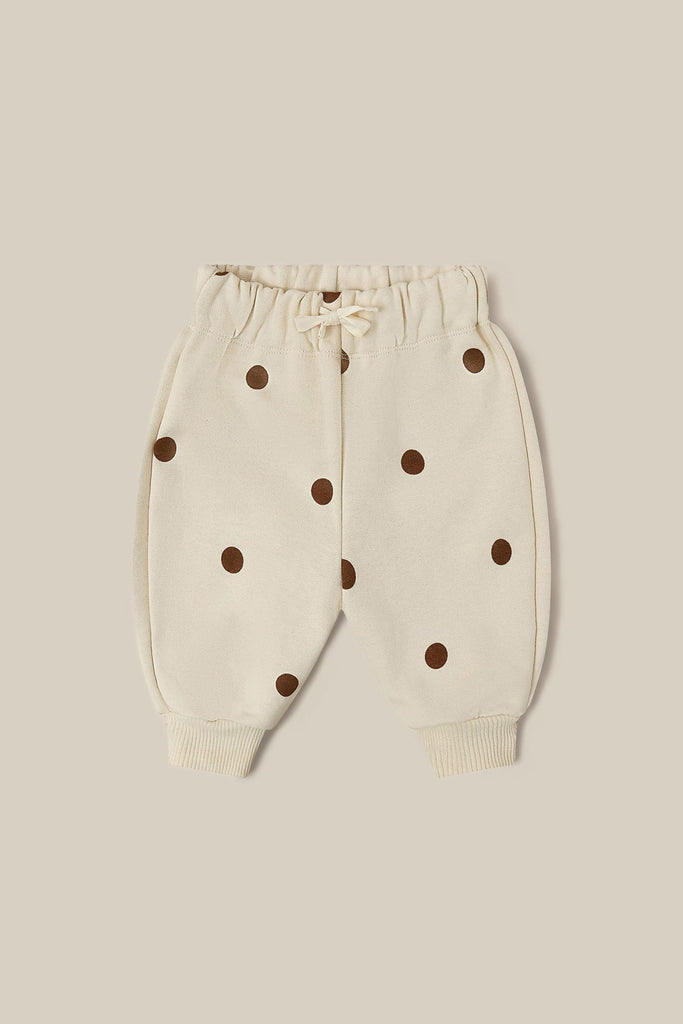 Undyed Cotton Sweatpants (Dots) by Organic Zoo