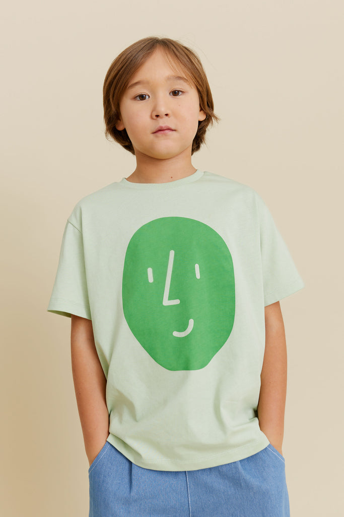 Potato Tee (Green on Green) by OXOX CLUB