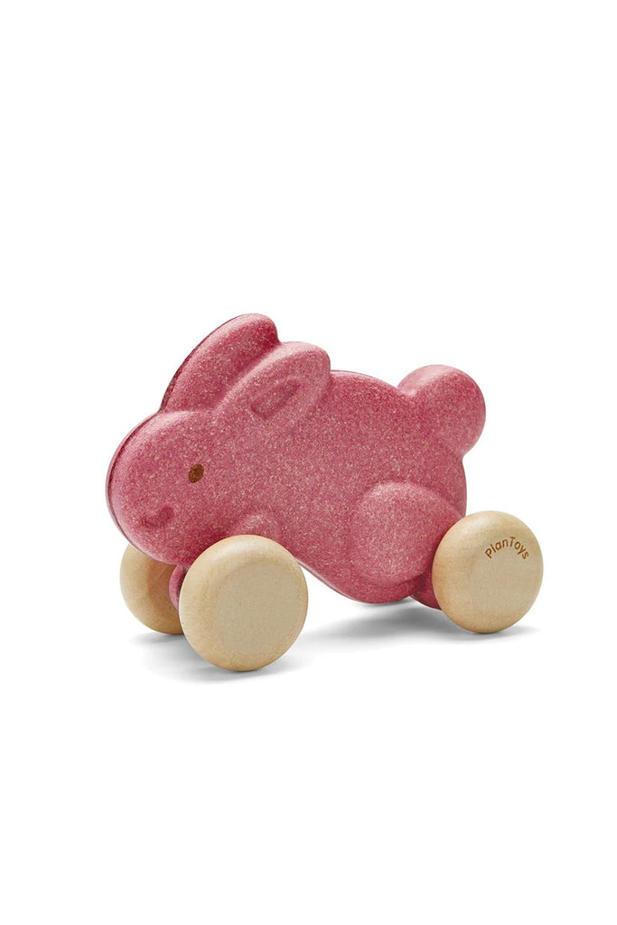 Push Along Bunny (Pink) by Plan Toys