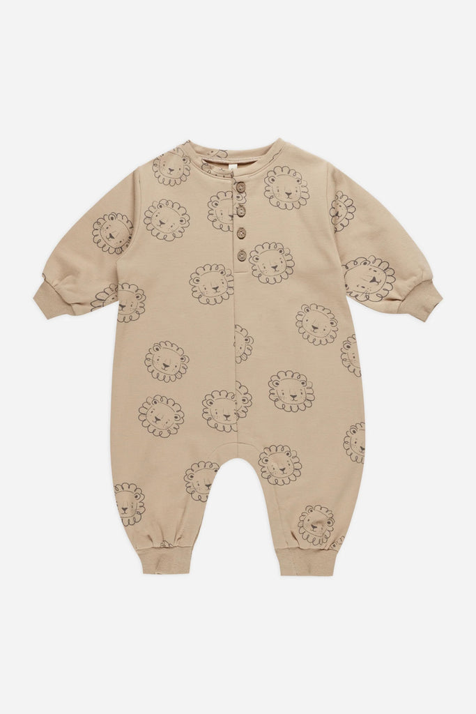 Relaxed Fleece Jumpsuit (Lions) by Quincy Mae