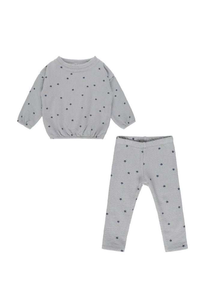 Spongey Knit Set (Blue Stars) by Rylee + Cru