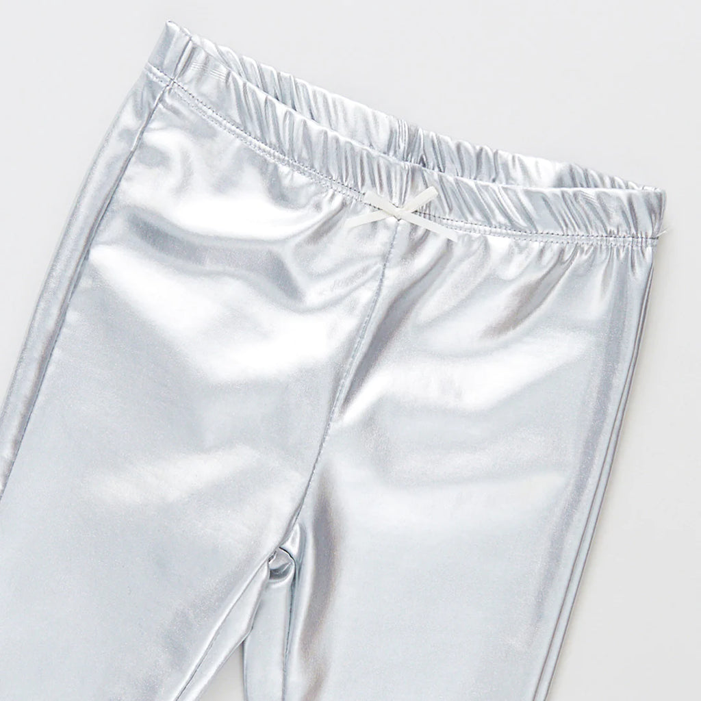 Lame Leggings (Silver) by Pink Chicken