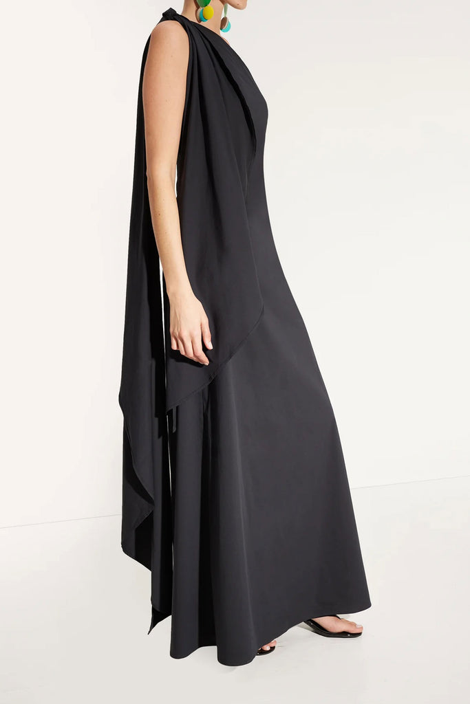 Dune Poplin Gown (Black) by Simon Miller