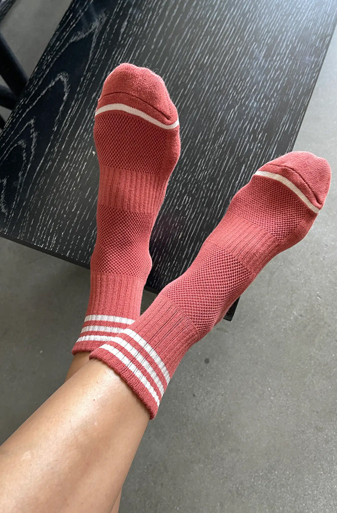 Girlfriend Socks (Terracotta) by Le Bon Shoppe