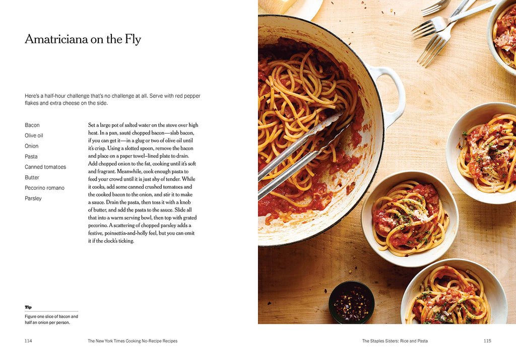 THE NEW YORK TIMES : NO-RECIPE RECIPES by Cookbook