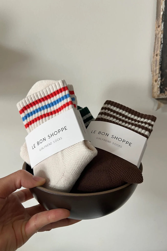 Girlfriend Socks (Mahogany) by Le Bon Shoppe