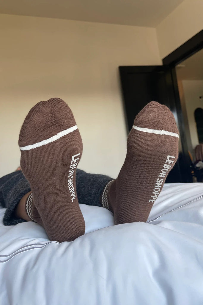 Girlfriend Socks (Mahogany) by Le Bon Shoppe