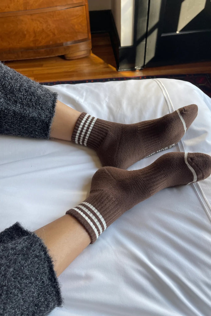 Girlfriend Socks (Mahogany) by Le Bon Shoppe