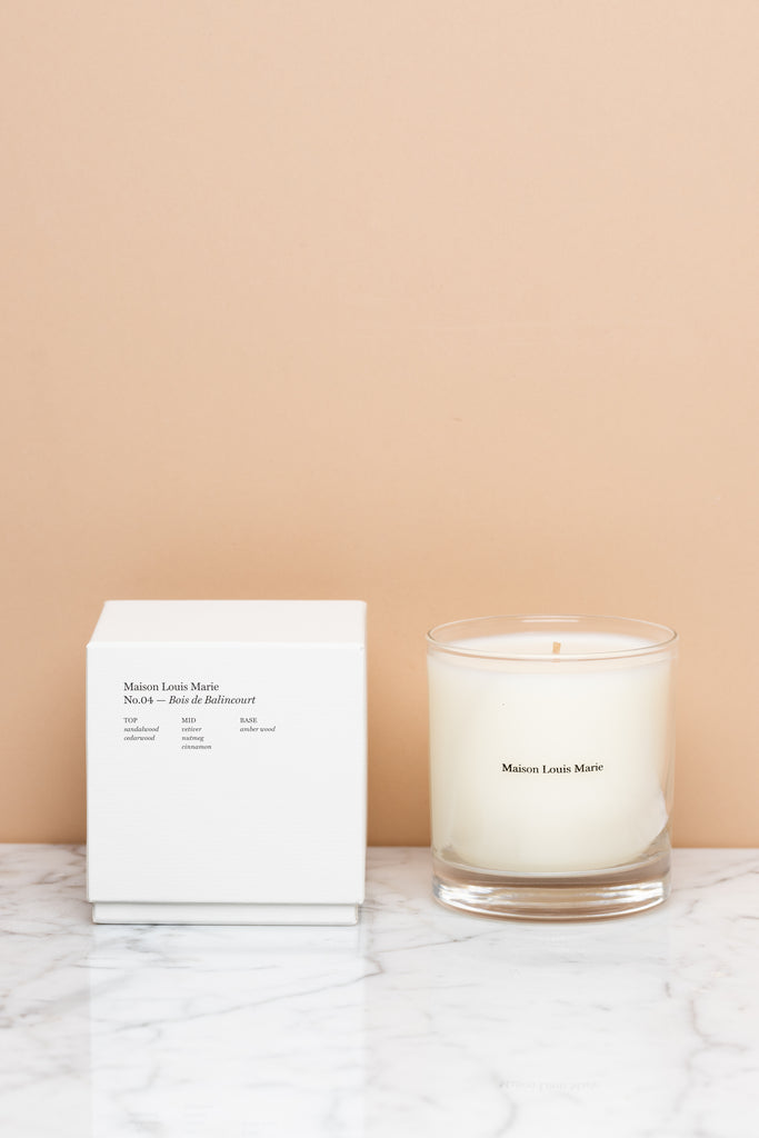 No. 4 Candle (Bois De Balincourt) by Maison Louis Marie