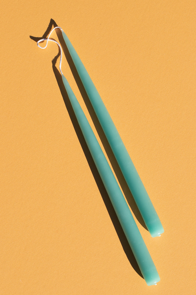 Classic Taper Candles (Seafoam) by Yo Home