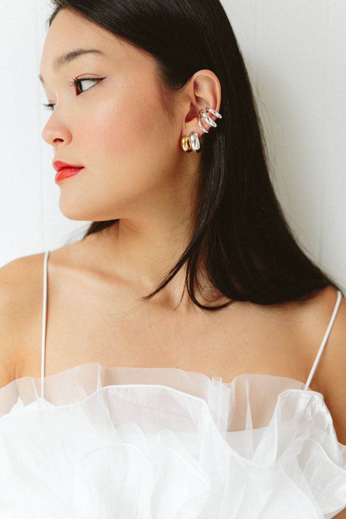 Tome Triple Ear Cuff (Silver) by Jenny Bird