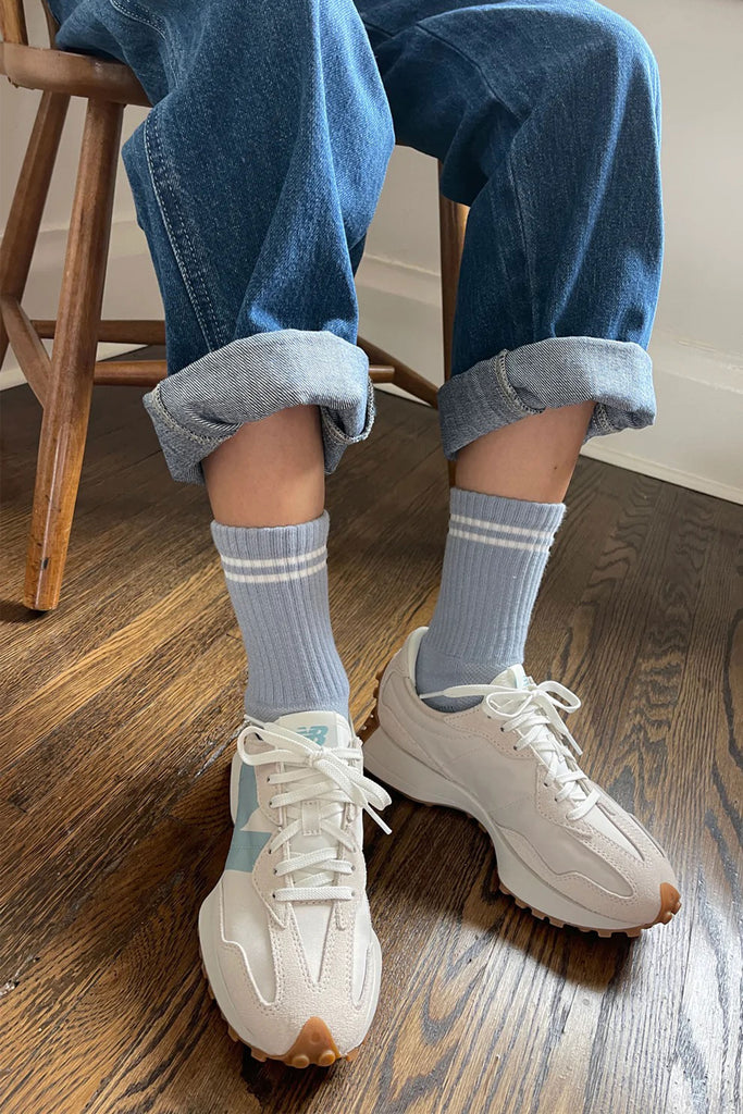 Boyfriend Socks (Blue Grey) by Le Bon Shoppe