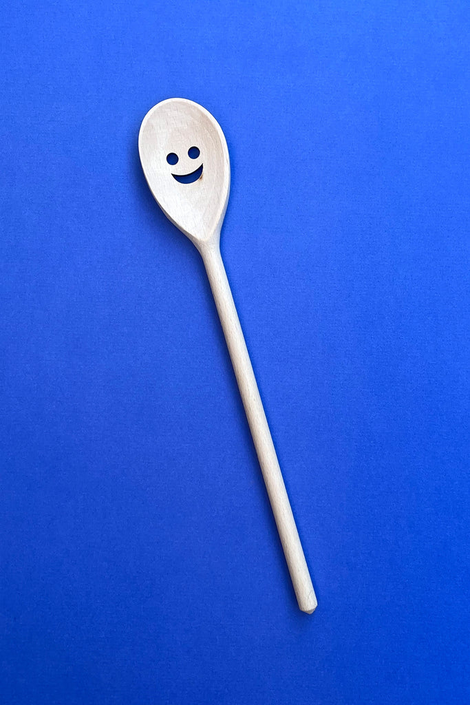 Wooden Smiley Spoon by Yo Home