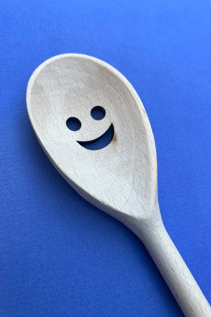 Wooden Smiley Spoon by Yo Home